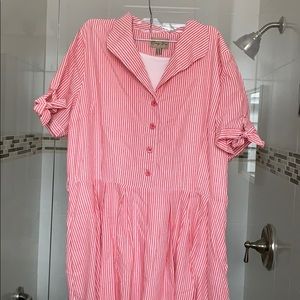 Lindy Bop Claudine red stripe dress UK20